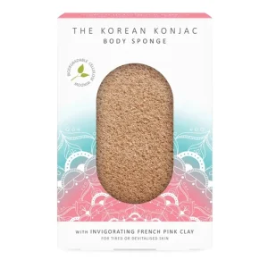 KONJAC SPONGE PRÉMIUM MANDALA TESTSZIVACS FRANCIA PINK AGYAGGAL Kedvezményes ár