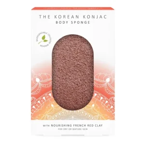 KONJAC SPONGE PRÉMIUM MANDALA TESTSZIVACS FRANCIA VÖRÖS AGYAGGAL Népszerű