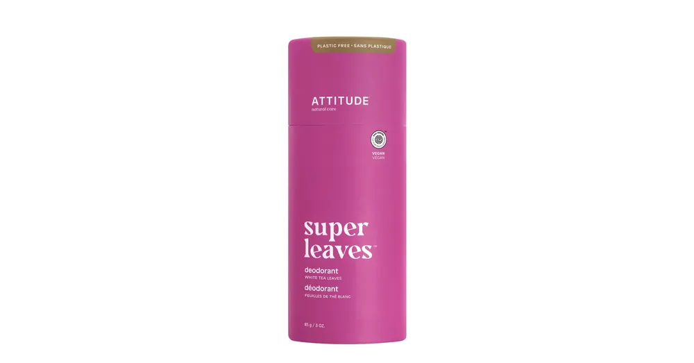 Legkelendőbb ATTITUDE SUPER LEAVES Természetes Dezodor - Fehér tealevél kivonattal