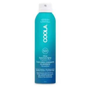 Különleges ajánlat COOLA CLASSIC SPF50 ORGANIKUS FÉNYVÉDŐ SPRAY TESTRE - ILLATMENTES