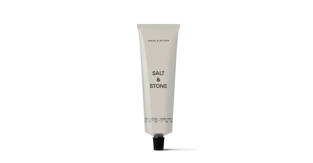SALT & STONE TÁPLÁLÓ TESTÁPOLÓ KRÉM - SZANTÁLFA & VETIVER - TRAVEL SIZE Biztonságos fizetés