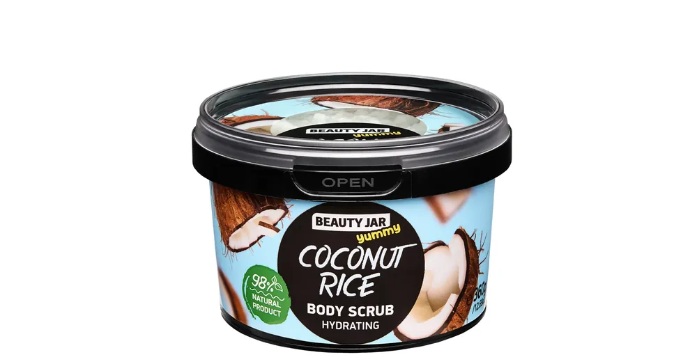 Vedd meg online BEAUTY JAR YUMMY COCONUT RICE Kókuszos Hidratáló Testradír