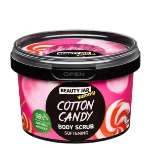 Alacsony ár BEAUTY JAR YUMMY COTTON CANDY Vattacukor Bőrpuhító Testradír