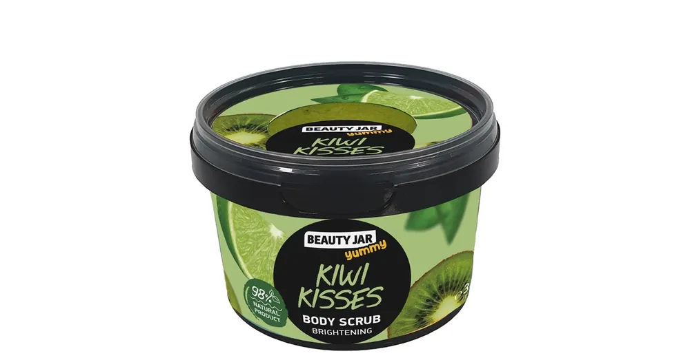 Ajánlat BEAUTY JAR YUMMY KIWI KISSES Kivi Bőrmegújító Testradír
