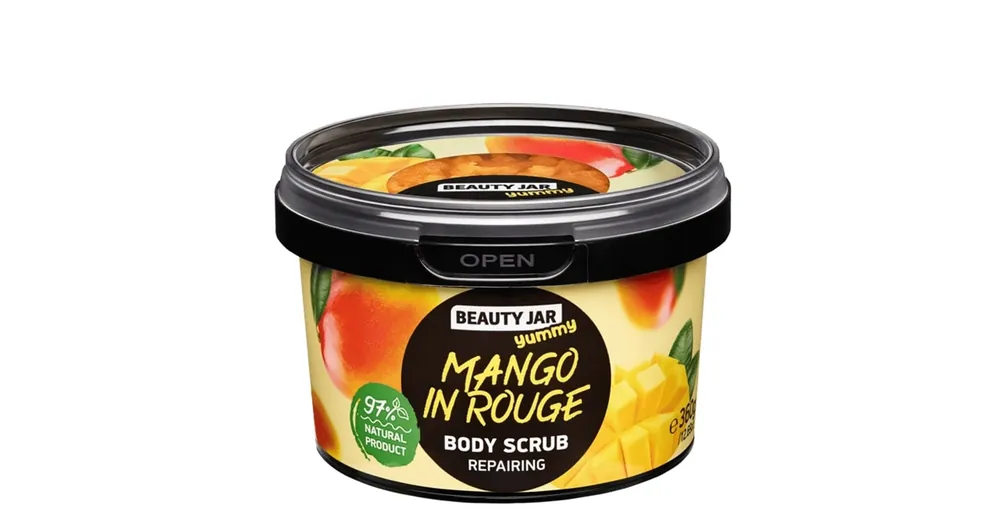 BEAUTY JAR YUMMY MANGO IN ROUGE Mangós Bőrregeneráló Testradír Biztonságos fizetés