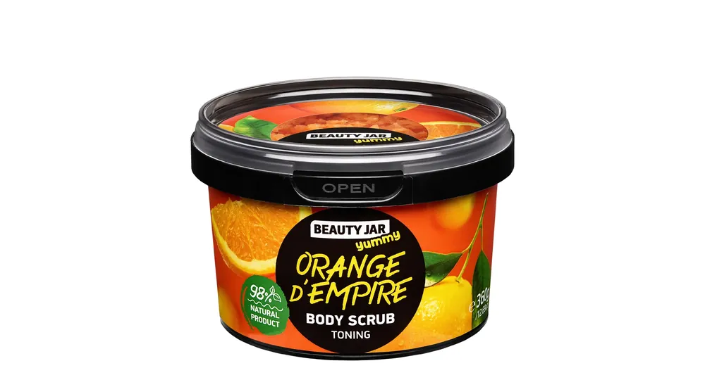 BEAUTY JAR YUMMY ORANGE D‘EMPIRE Narancsos Tonizáló Testradír Biztonságos vásárlás