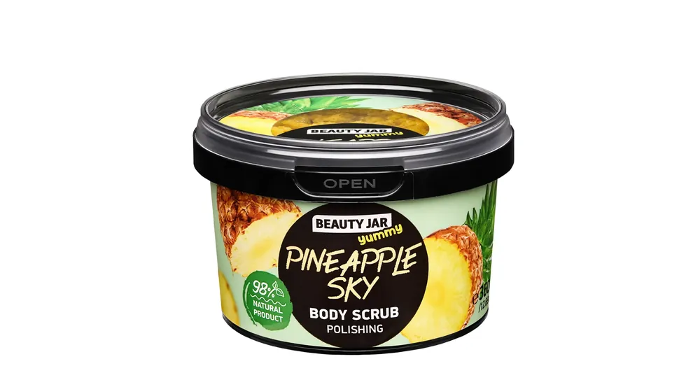 BEAUTY JAR YUMMY PINEAPPLE SKY Ananászos Hámlasztó Testradír Azonnali szállítás