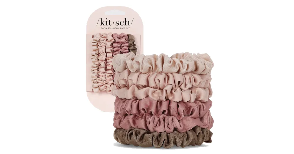 Olcsó KITSCH Ultra Petite Szatén Hajgumi szett – Terrakotta