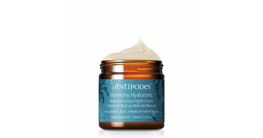 ANTIPODES HARMONY HIALURONIC Manuka Honey éjszakai arckrém a ragyogó bőrért Végkiárusítás