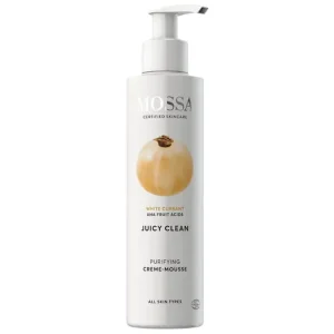 Expressz szállítás MOSSA JUICY CLEAN Arctisztító krémhab fehér ribizlivel és AHA gyümölcssavakkal