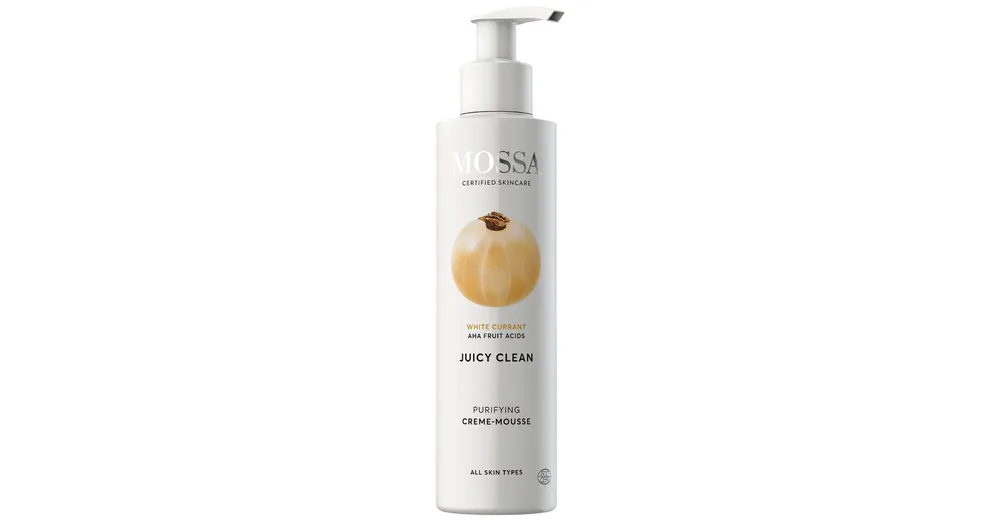 Expressz szállítás MOSSA JUICY CLEAN Arctisztító krémhab fehér ribizlivel és AHA gyümölcssavakkal