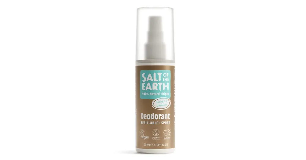 SALT OF THE EARTH Gyömbér és jázmin dezodor spray Biztonságos fizetés
