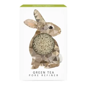 KONJAC SPONGE WOODLAND nyúl zöld tea mini konjac arcszivacs Kedvezményes ár