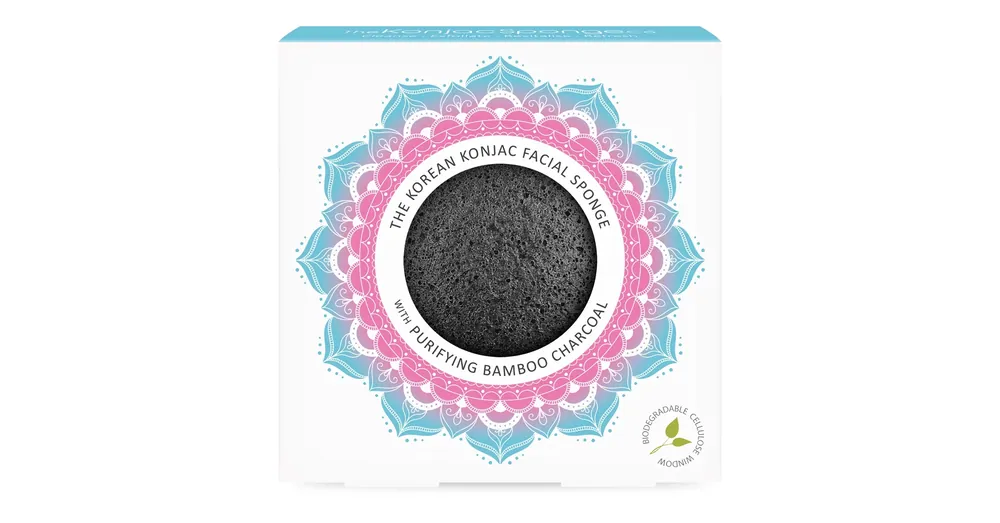 Csak ma KONJAC SPONGE MANDALA Konjak Arcszivacs Bambuszszénnel