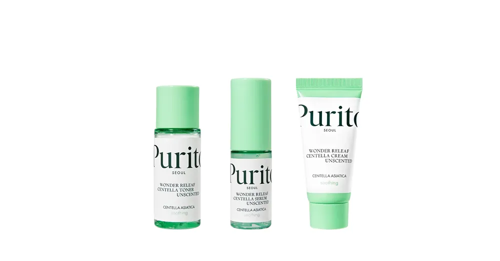 PURITO Wonder Releaf Centella Mini illatmentes szett Legnépszerűbb