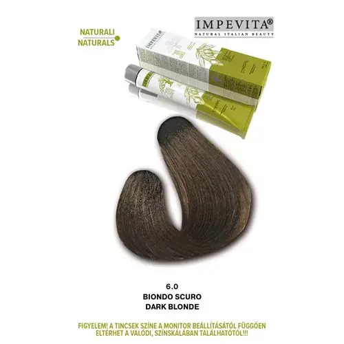 Kedvezményes ár Impevita Ammónia- és PPD Mentes Krémhajfesték 100ml 6.0 Sötét Szőke IP