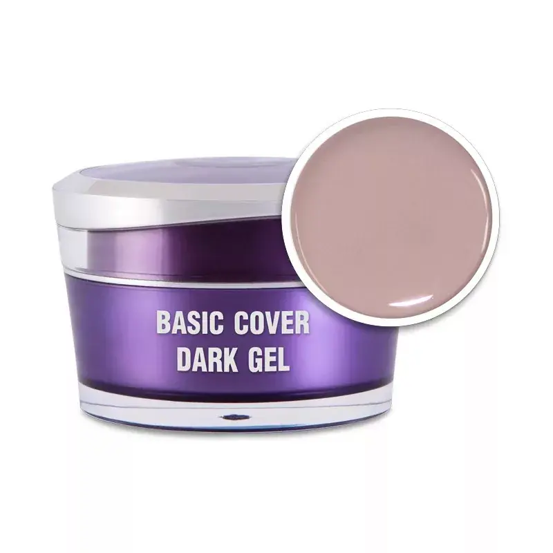 Basic Cover Dark Gel - Körömágyhosszabbító Zselé 15g Biztonságos vásárlás