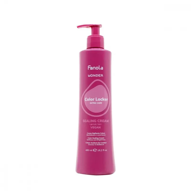 Újdonság Fanola Wonder Color Locker Extra Care Sealing Hajtömítő krém 480ml