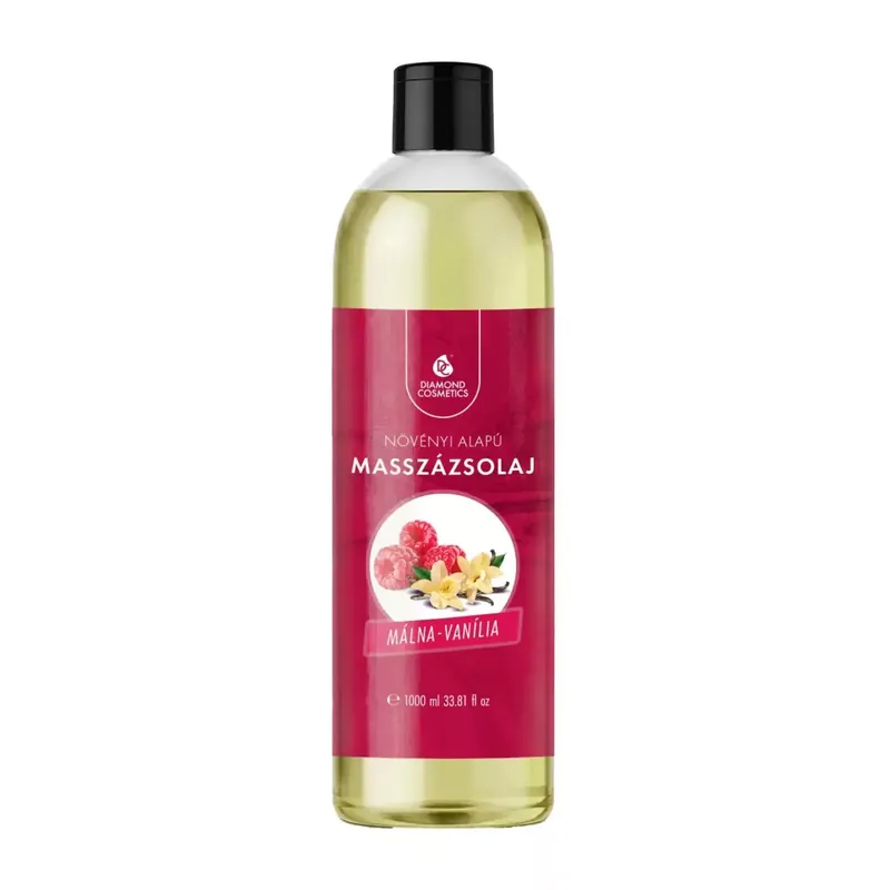 Expressz kézbesítés Málna–Vanília illatú masszázsolaj – 1 liter – Relaxáló és nyugtató hatású