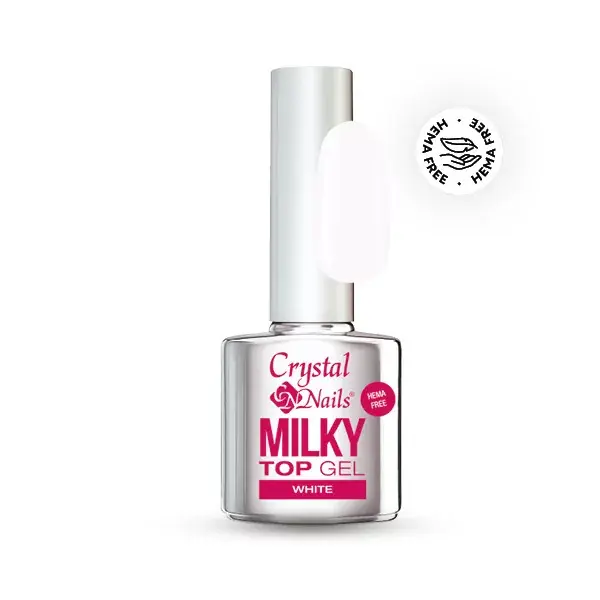 HEMA Free Milky Top Gel - White 8ml Expressz szállítás