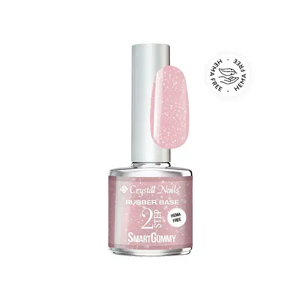 Biztonságos vásárlás 2S SmartGummy HEMA Free Rubber base gel - Nr51 Sugar Pink 8ml