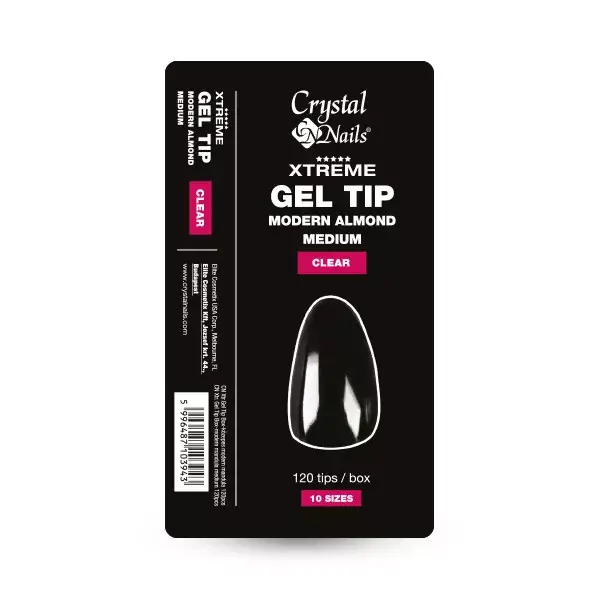 Szezonális akció Xtreme Gel Tip Box - közepes modern mandula