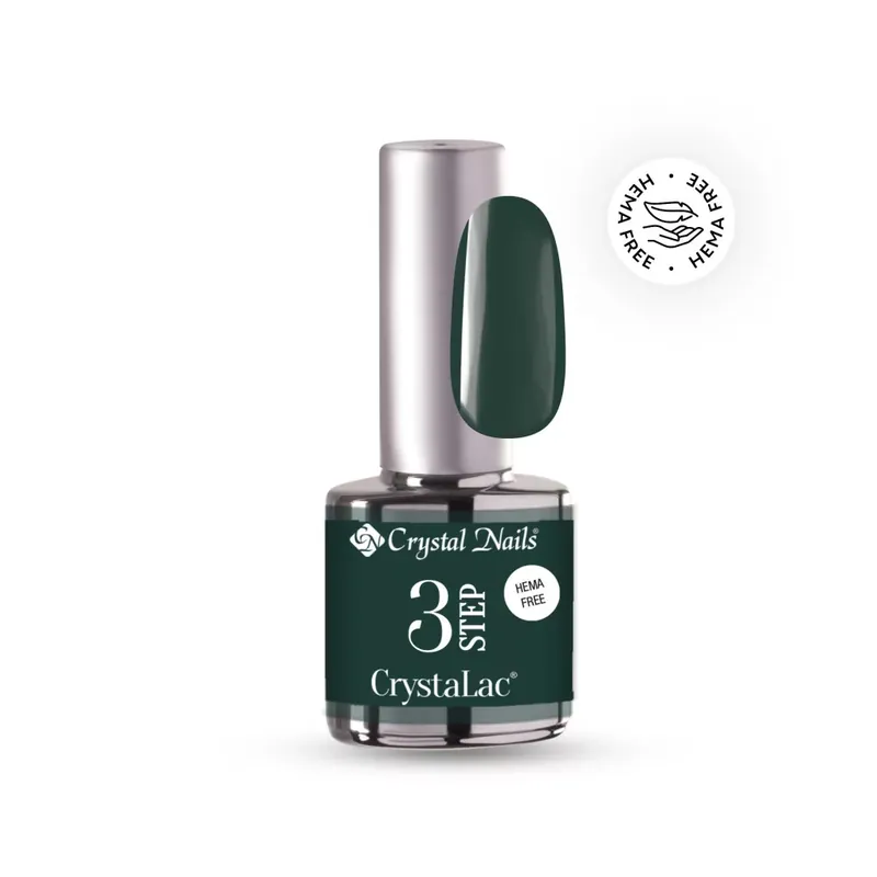 Gyors szállítás 3 STEP HEMA Free CrystaLac - HF21 (4ml) - Örökzöld
