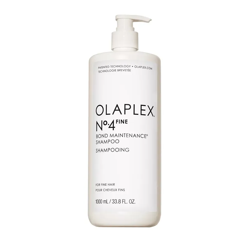 OLAPLEX No.4 FINE Bond Maintenance Shampoo - megújító sampon vékonyszálú és sérült hajra 1000 ml Árcsökkenés