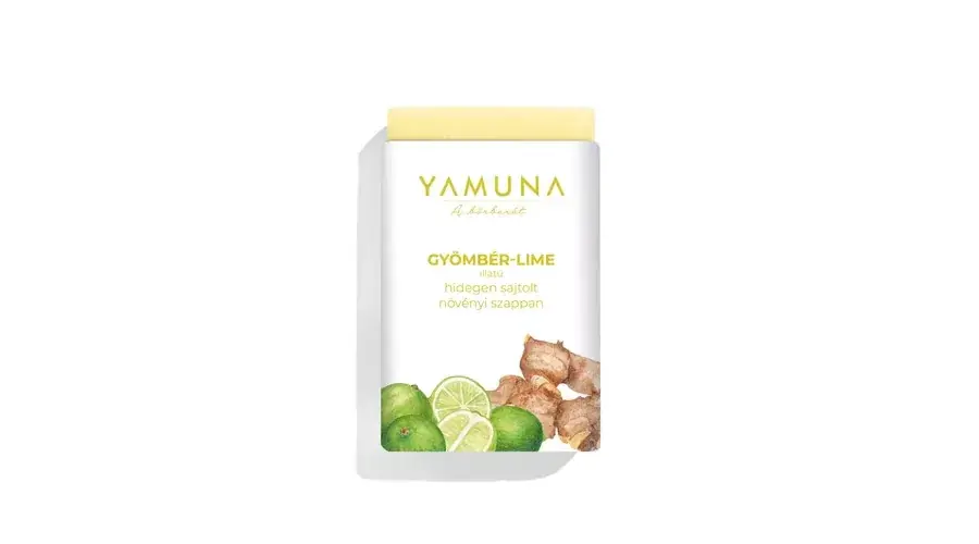 Korlátozott ajánlat YAMUNA Gyömbér-lime hidegen sajtolt szappan 110 gr