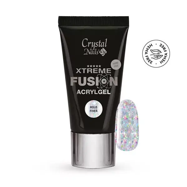 HEMA Free Xtreme Fusion AcrylGel - Holo Fiver 27ml (30g) Prémium
