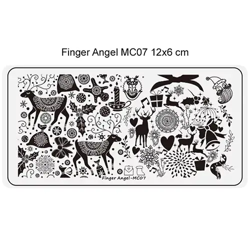 Végkiárusítás Körömnyomda lemez 6x12 cm méretű - MC07