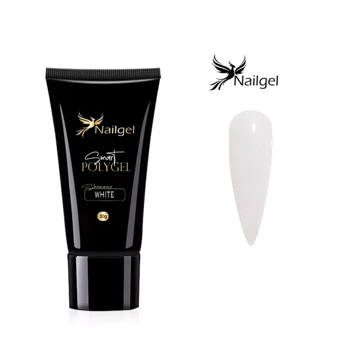 Biztonságos fizetés Smart polygel Shimmer White - 30 g