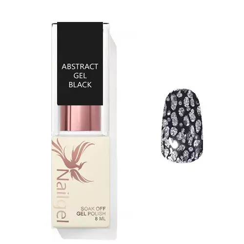 Alacsony ár Abstract gél - BLACK- 8 ml