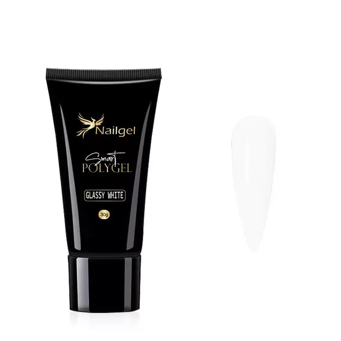 Smart polygel Glassy White - 30 g Gyors szállítás