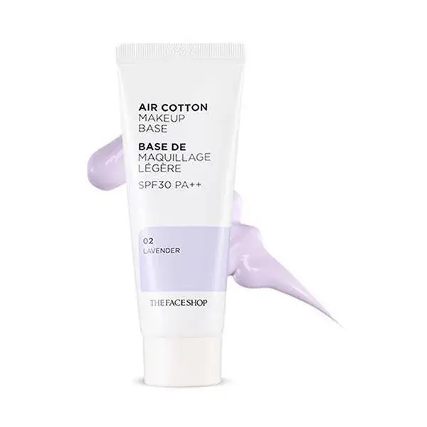 The Face Shop Air Cotton Makeup Base Primer No.02 Lavender 35g (SPF30 PA++) Rendeld meg most