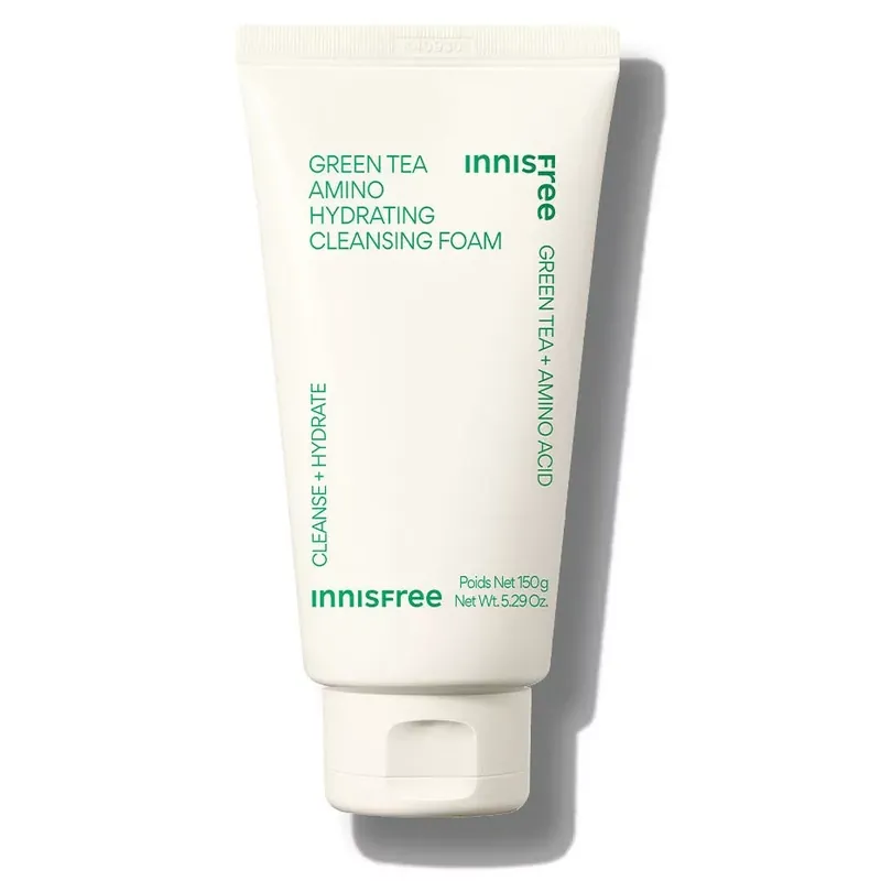 Innisfree Green Tea Amino Hydrating Arctisztító Hab 150g Népszerű