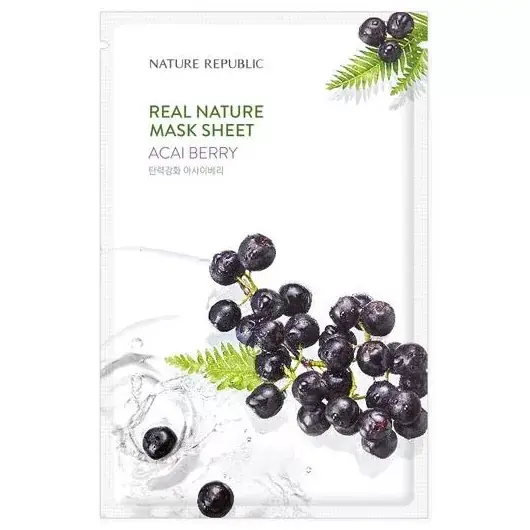 Legnépszerűbb Nature Republic Real Nature Arcmaszk - Acai Berry 23ml
