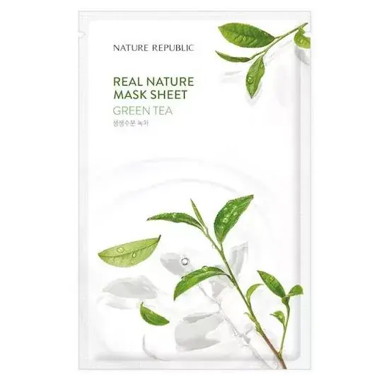 Nature Republic Real Nature Arcmaszk - Zöld Tea 23ml Akciós ár