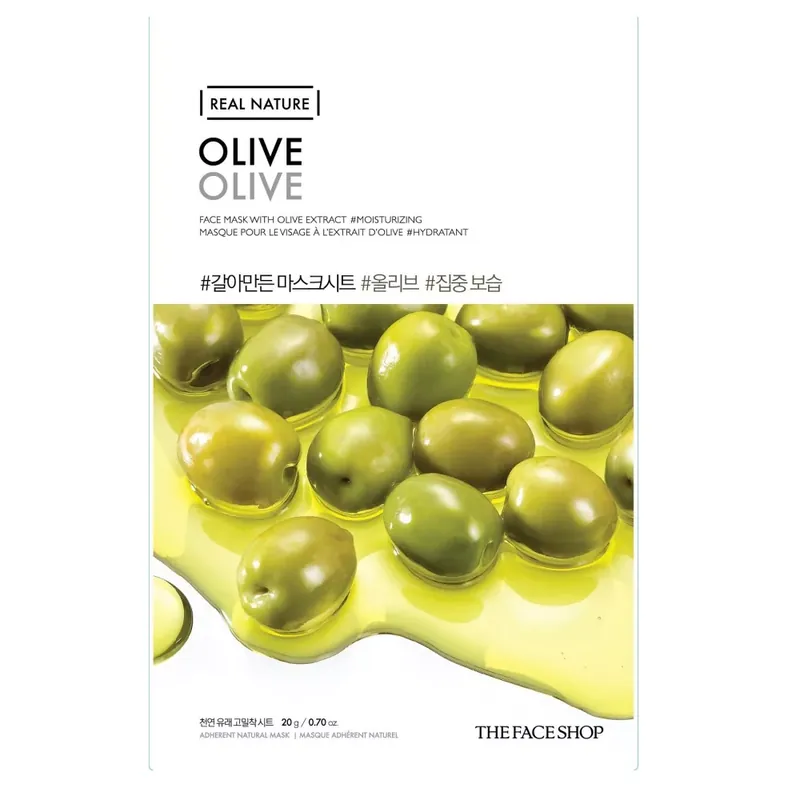 The Face Shop Real Nature Arcmaszk - Olíva 20g Vedd meg most