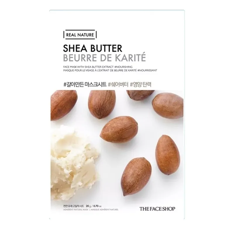 Nézd meg most The Face Shop Real Nature Arcmaszk - Shea Vaj 20g