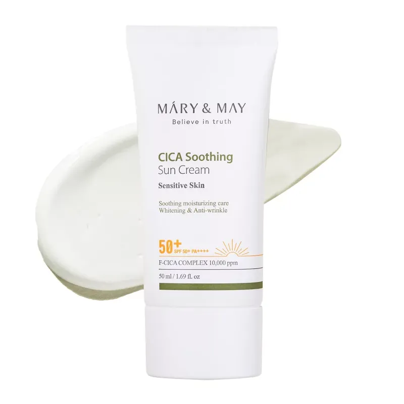 Mary & May Cica Soothing Fényvédő Krém 50ml (SPF50+ PA++++) Legjobb ár