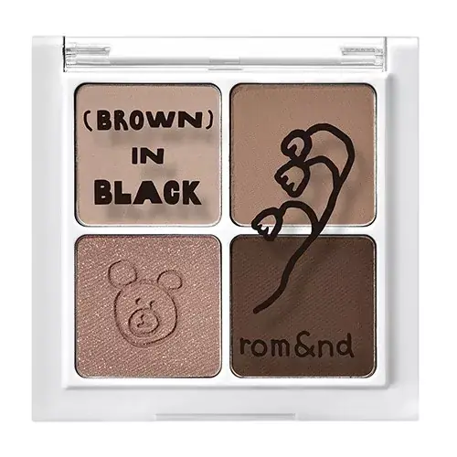 Alacsony ár Rom&nd Better Than Eyes Szemhéjfesték Paletta B01 Buckwheat Flower in Black (X INAPSQUARE Collection)