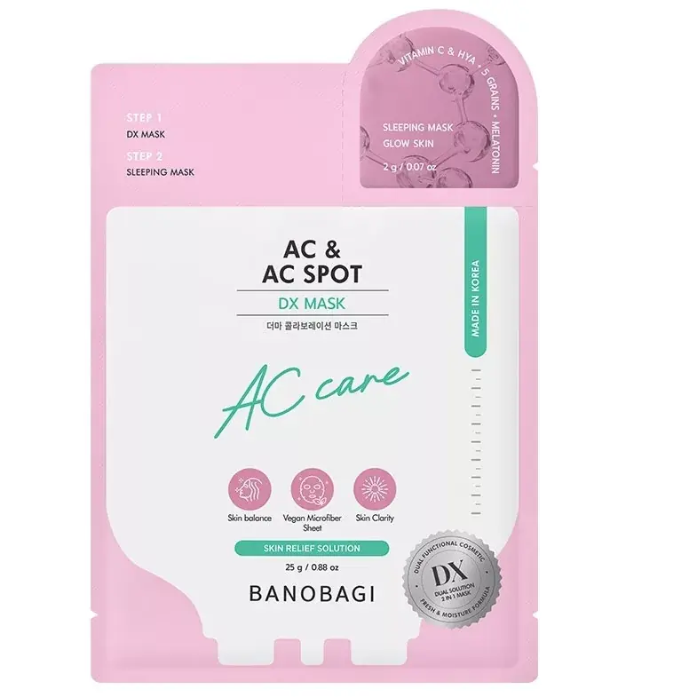 Ajánlat Banobagi DX 2lépéses Arcmaszk - AC & AC Spot 25g + éjszakai maszk 2g