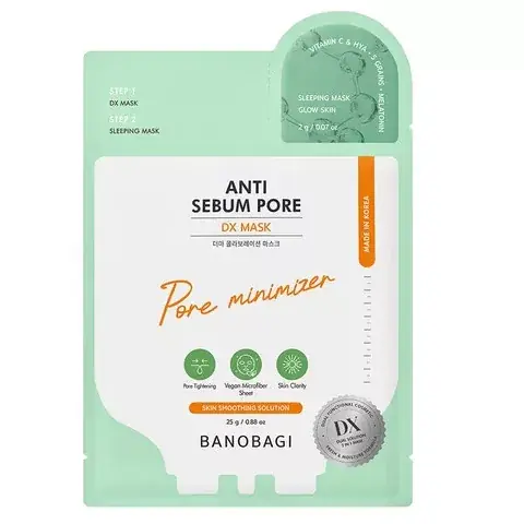 Rendeld meg most Banobagi DX 2lépéses Arcmaszk - Anti Sebum Pore 25g + éjszakai maszk 2g