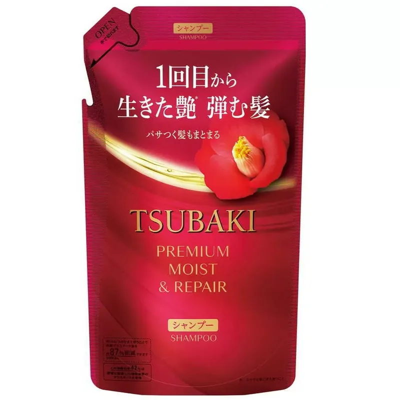 Tsubaki Premium Moist & Repair Sampon 300ml utántöltő tasak Rendeld meg most