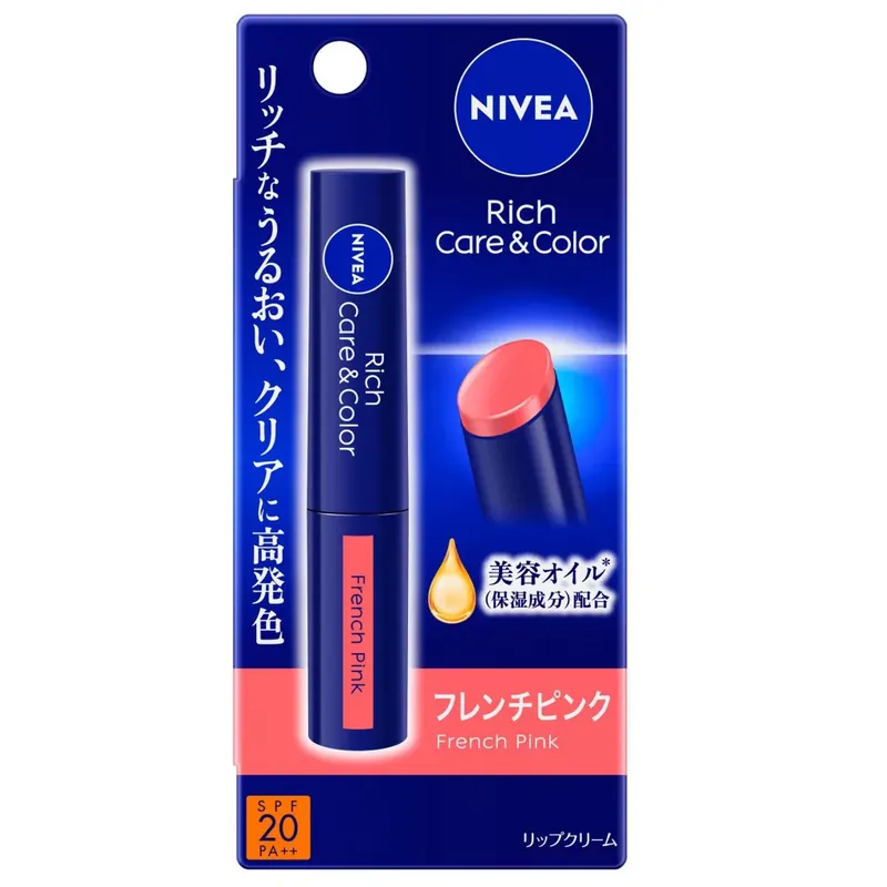 Vedd meg online Nivea Rich Care and Color Ajakbalzsam - French Pink (SPF20 PA++)