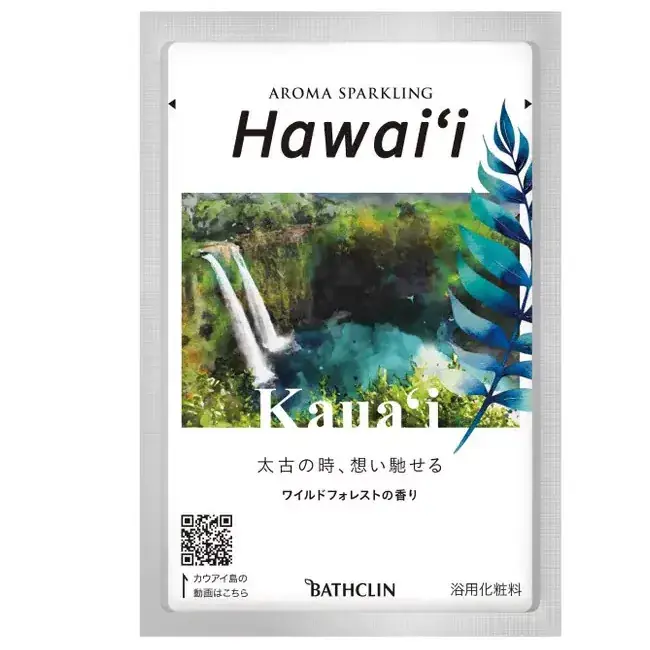 Bathclin Aroma Sparkling Hawaii Fürdősó - Kaua‘i (esőerdő illat) 30g Expressz szállítás