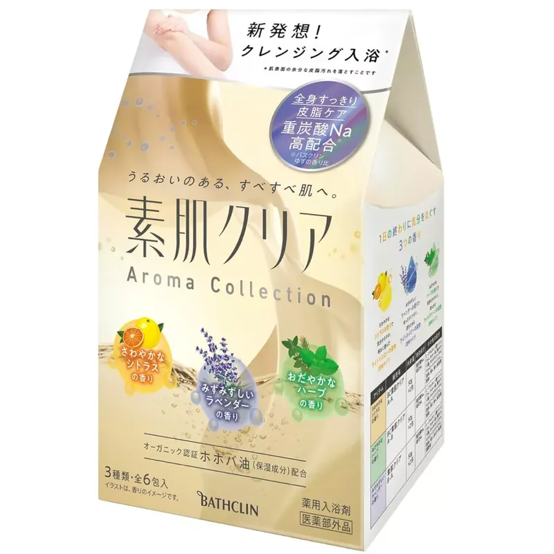 Expressz szállítás Bathclin Suhada Clear Aroma Collection Fürdősó Válogatás Csomag 50gx6db