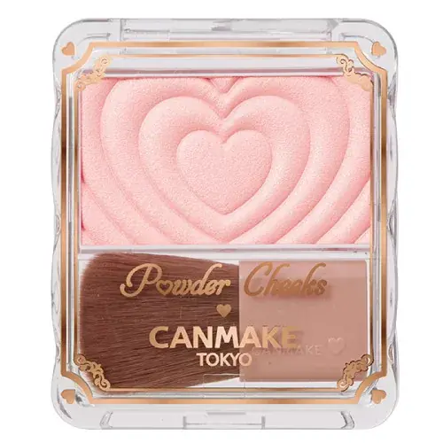Árengedmény Canmake Powder Cheeks N Arcpirosító + ecset P04 Clever Beige