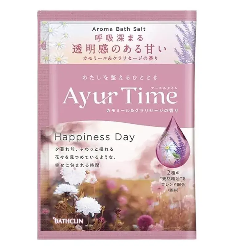 Árengedmény Bathclin Ayur Time Aroma Fürdősó - Hapiness Day 40g